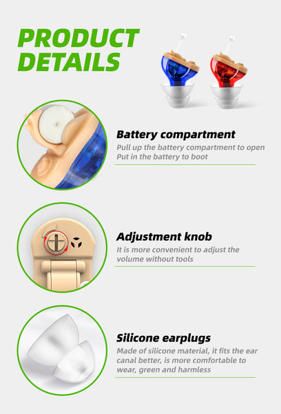 Micro CIC Battery Hearing Aids (Pair)